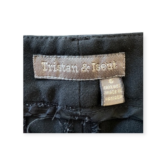 Tristan & Iseut pants black casual Size 6 small - Picture 7 of 7